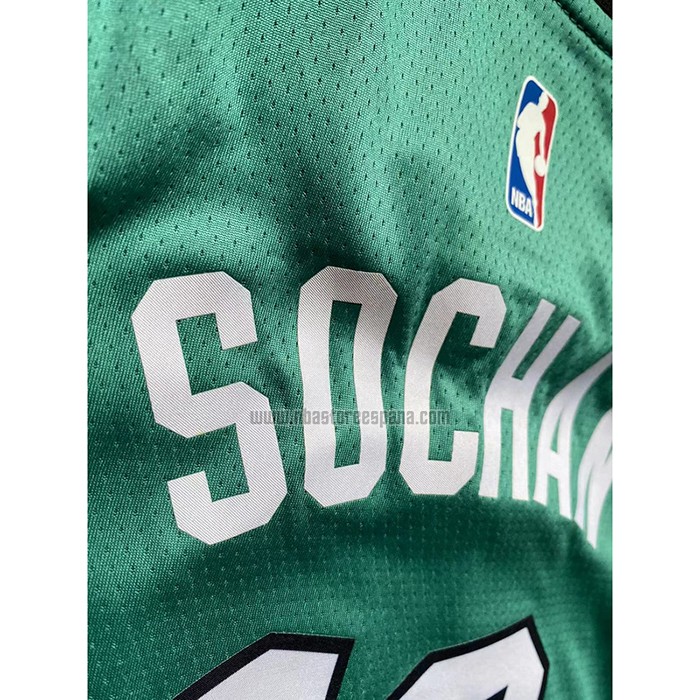 Camiseta Nino San Antonio Spurs Jeremy Sochan NO 10 Ciudad 2022-23 Verde